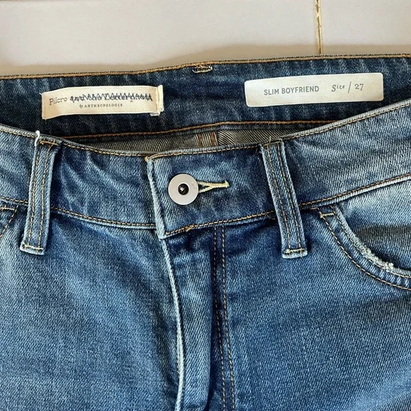 Pilcro and the Letterpress by Anthropologie Slim Boyfriend Jeans in Size 27 - Picture 5 of 8